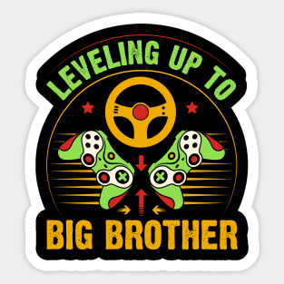 Leveling up to Big Brother 2024 funny gamer vintage Sticker